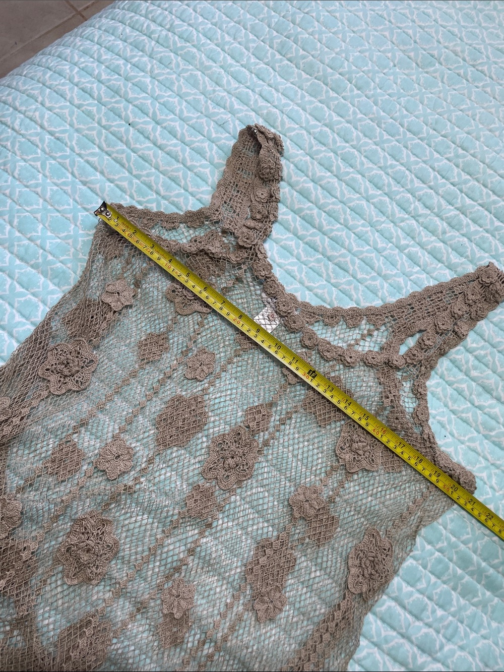 lace, crochet, rosette, and mash dress - Picture 8 of 10